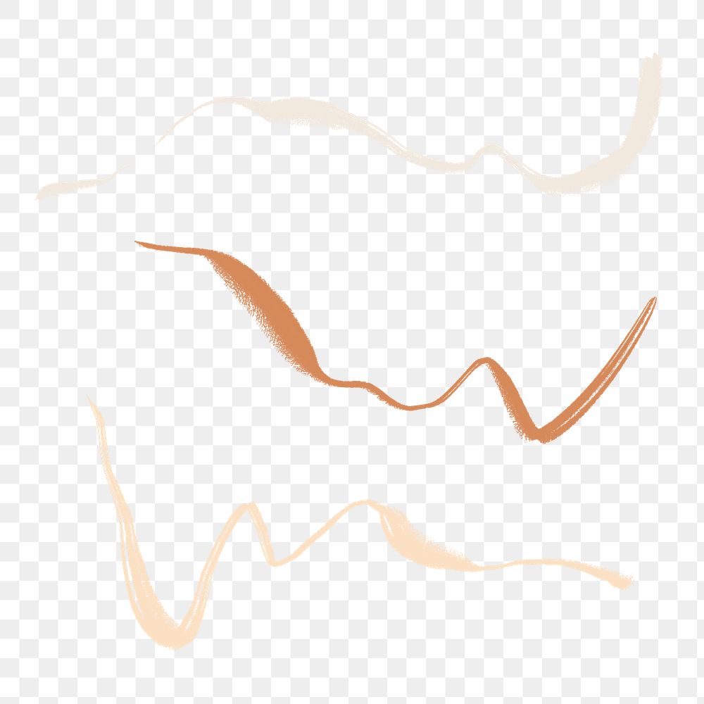Squiggle png sticker, transparent background