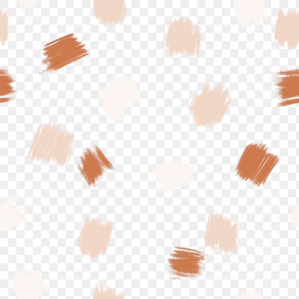 Abstract brush png pattern, transparent background