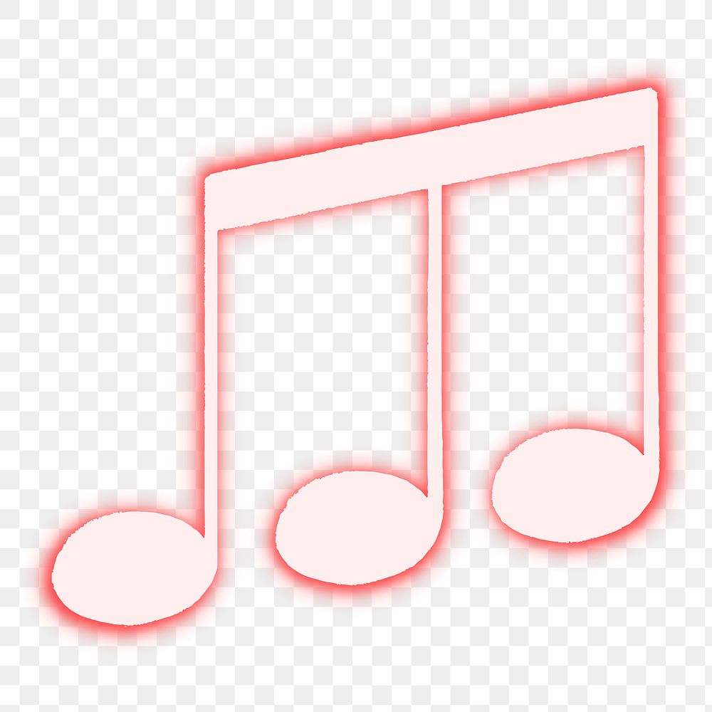 Triplet quaver png note sticker, music symbol on transparent background
