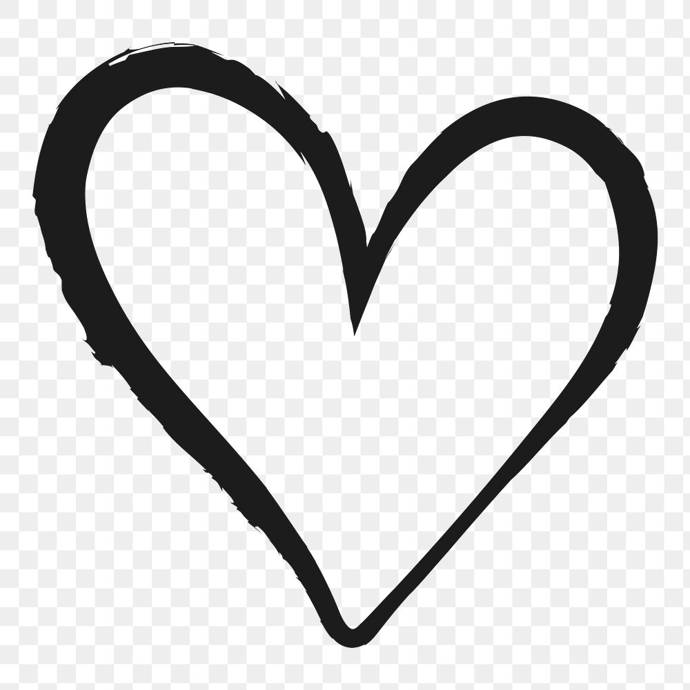 Image of i love text.black and white clip art with heart.-FU227563-Picxy