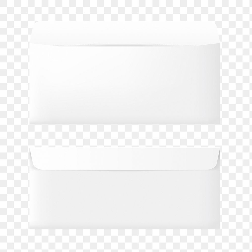 Plain paper envelope transparent png