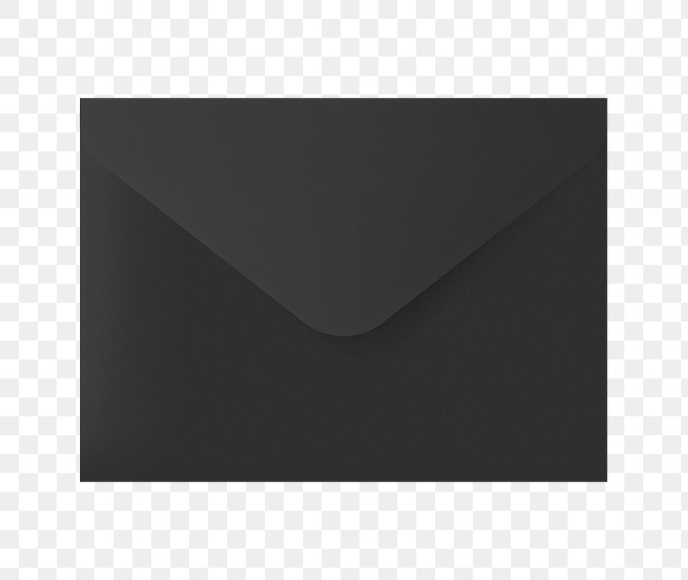 Plain paper envelope transparent png