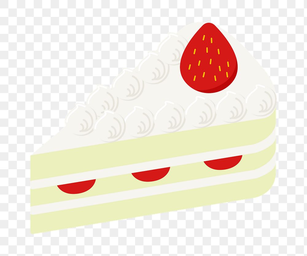 Valentine&rsquo;s day gift png strawberry cake diary sticker