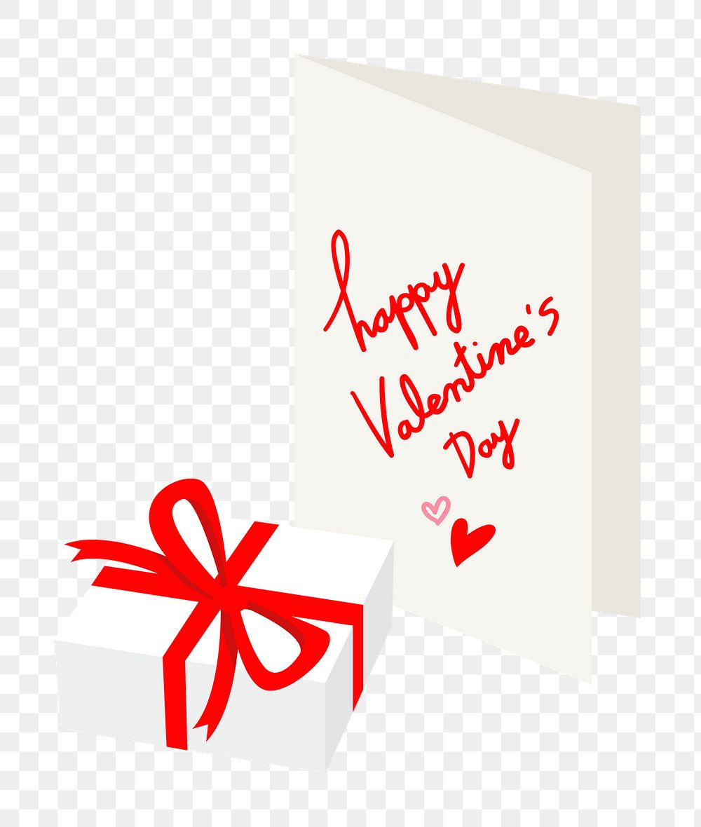 Happy Valentine&rsquo;s Day gift png element graphic
