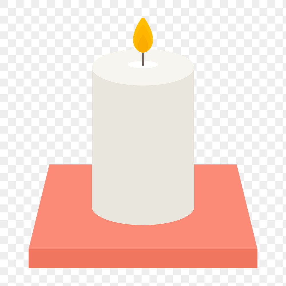 Cute Valentine’s gift candles png sticker