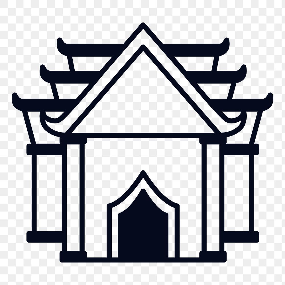Buddhist temple design element