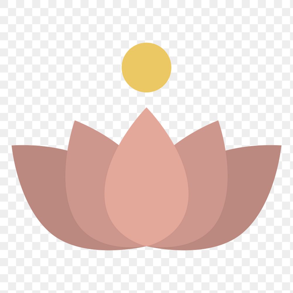 Lotus flower symbol design element