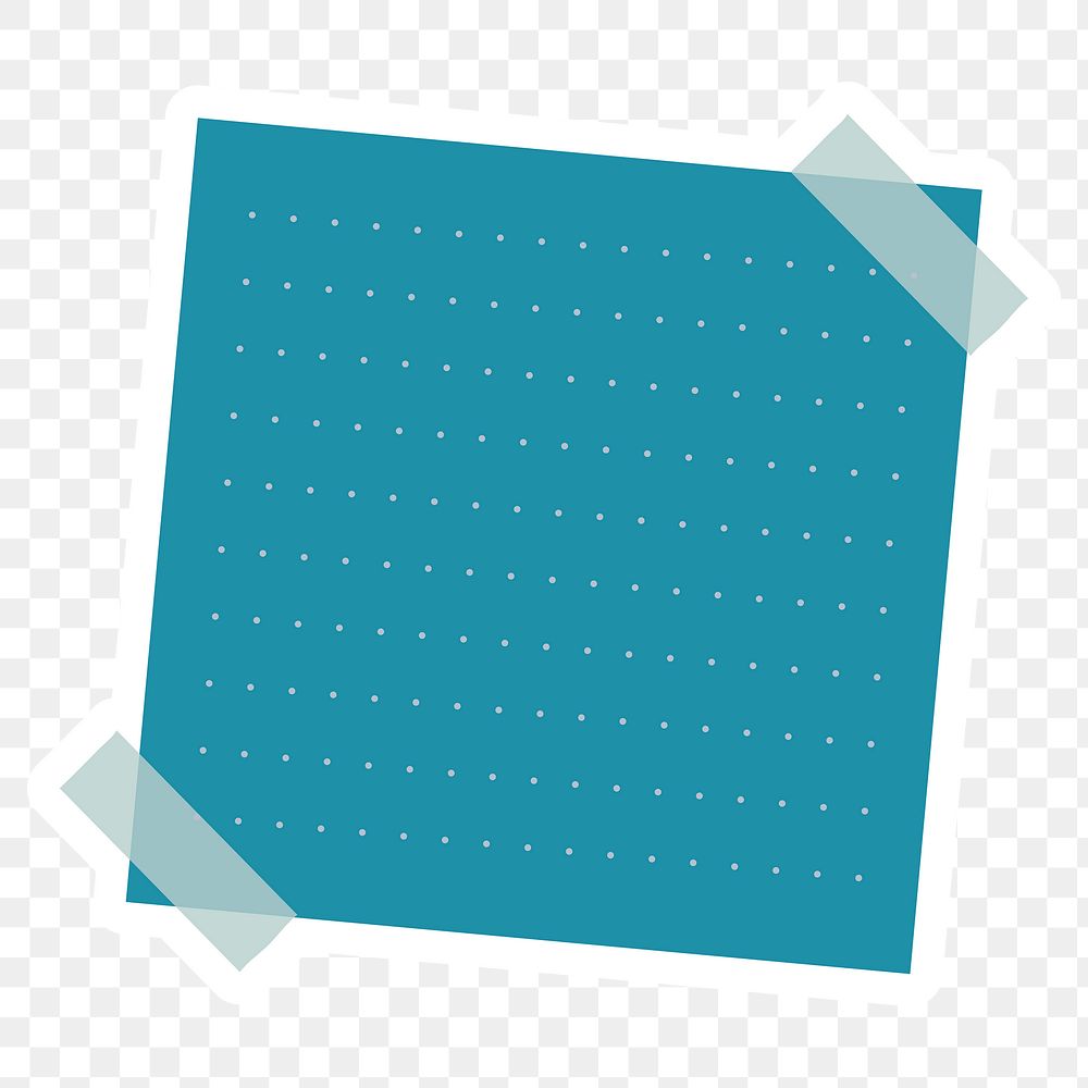 Blue lined notepaper sticker design element