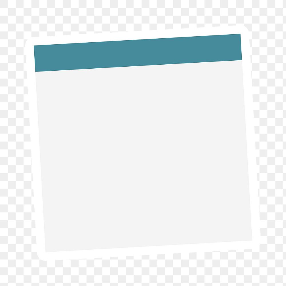 Gray notepaper journal sticker design element