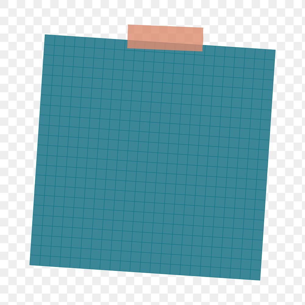 Dark blue grid notepaper sticker | Free PNG Sticker - rawpixel