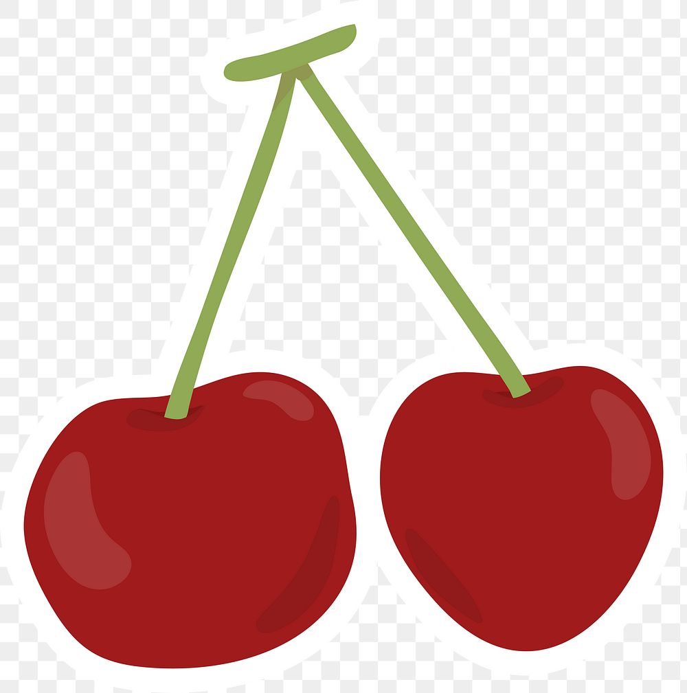 Png pastel cherry fruit sticker cartoon clipart