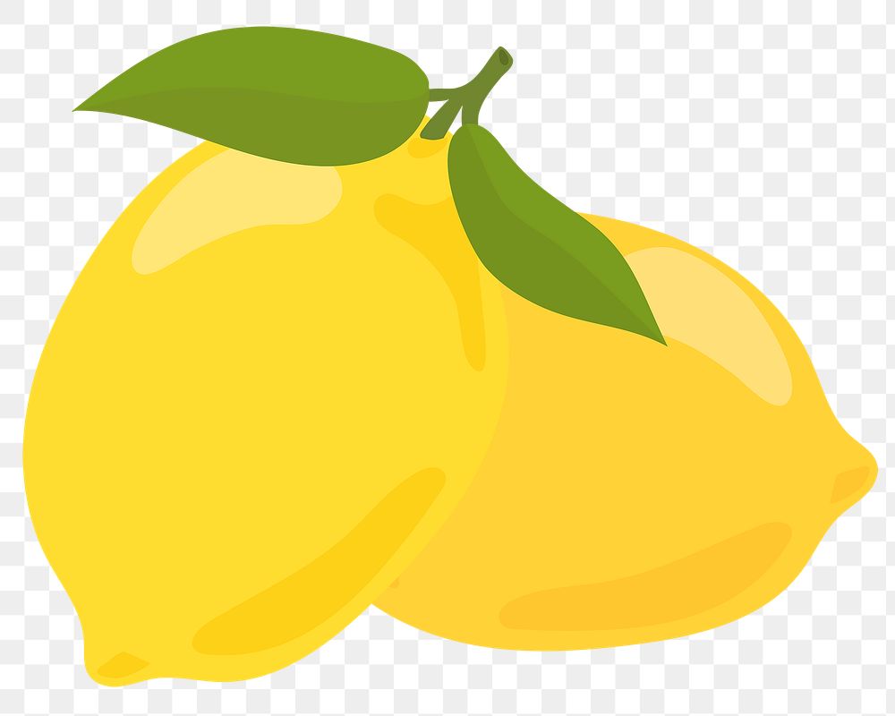 Png colorful lemon vegetable cartoon sticker