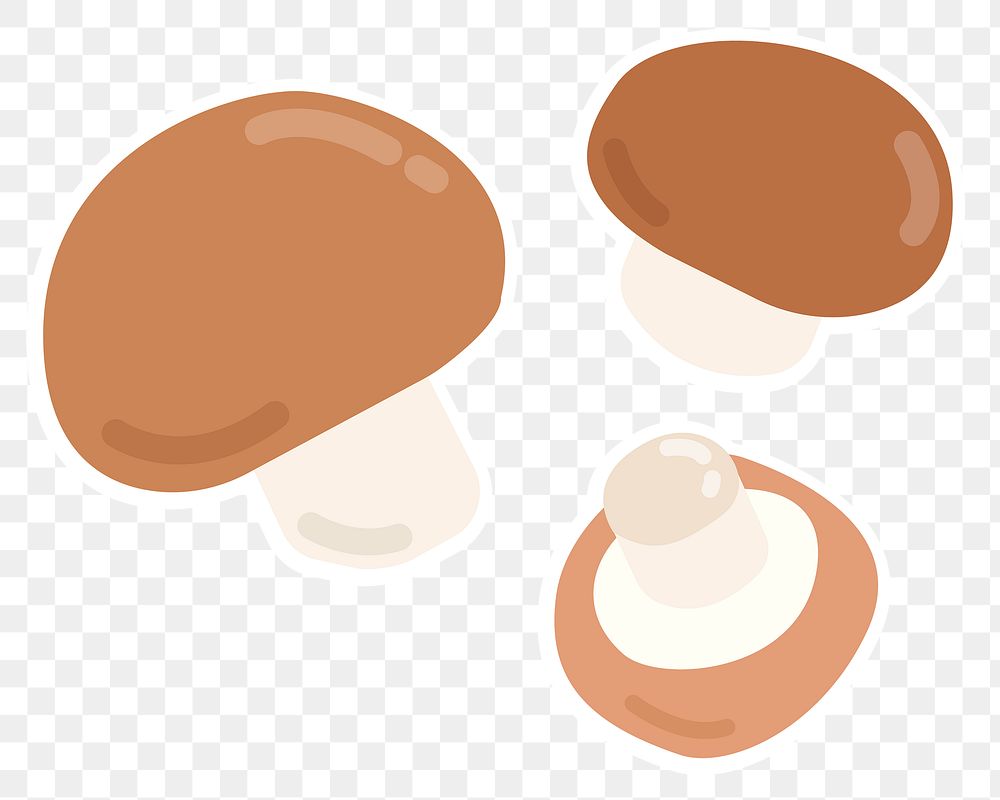 Png colorful mushroom food sticker clipart