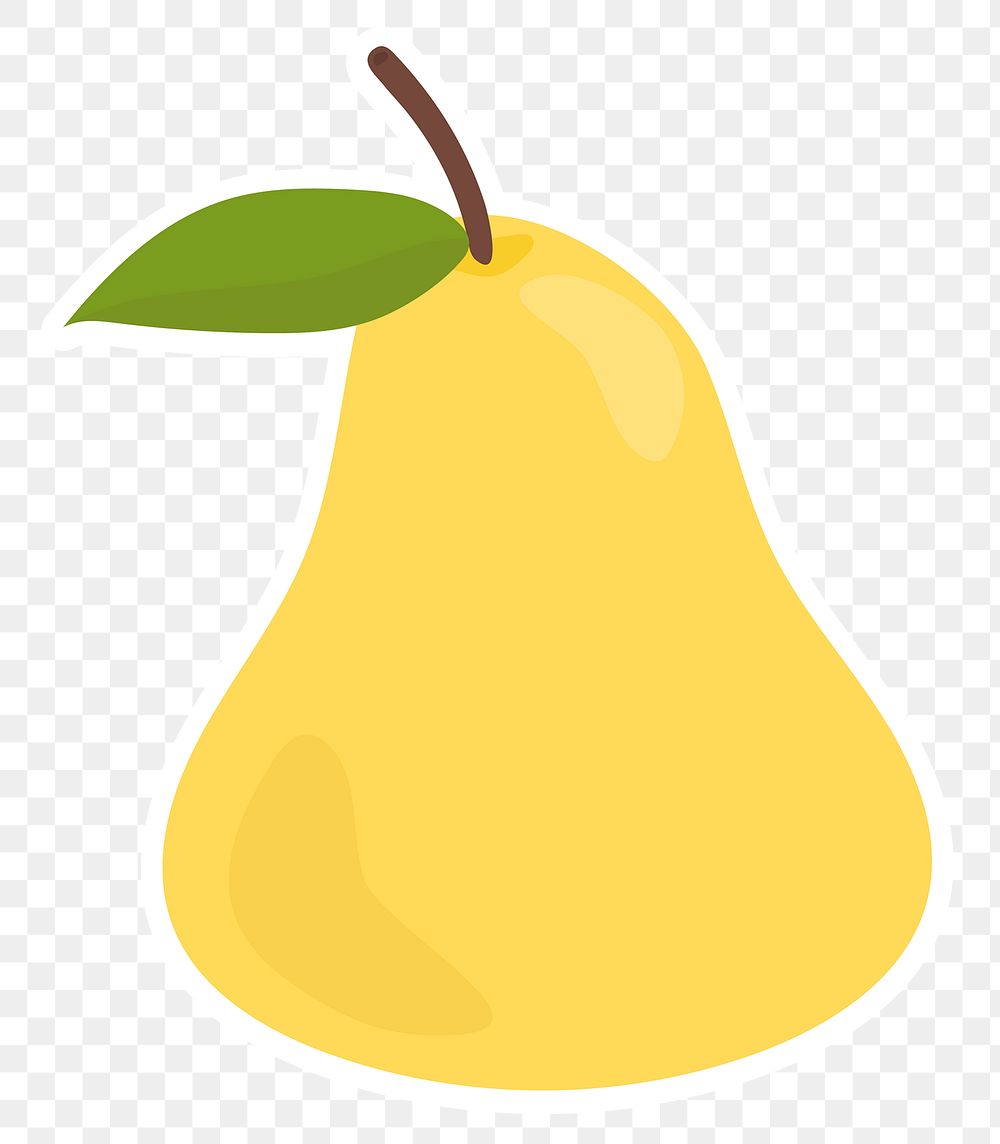 Png colorful pear food sticker clipart