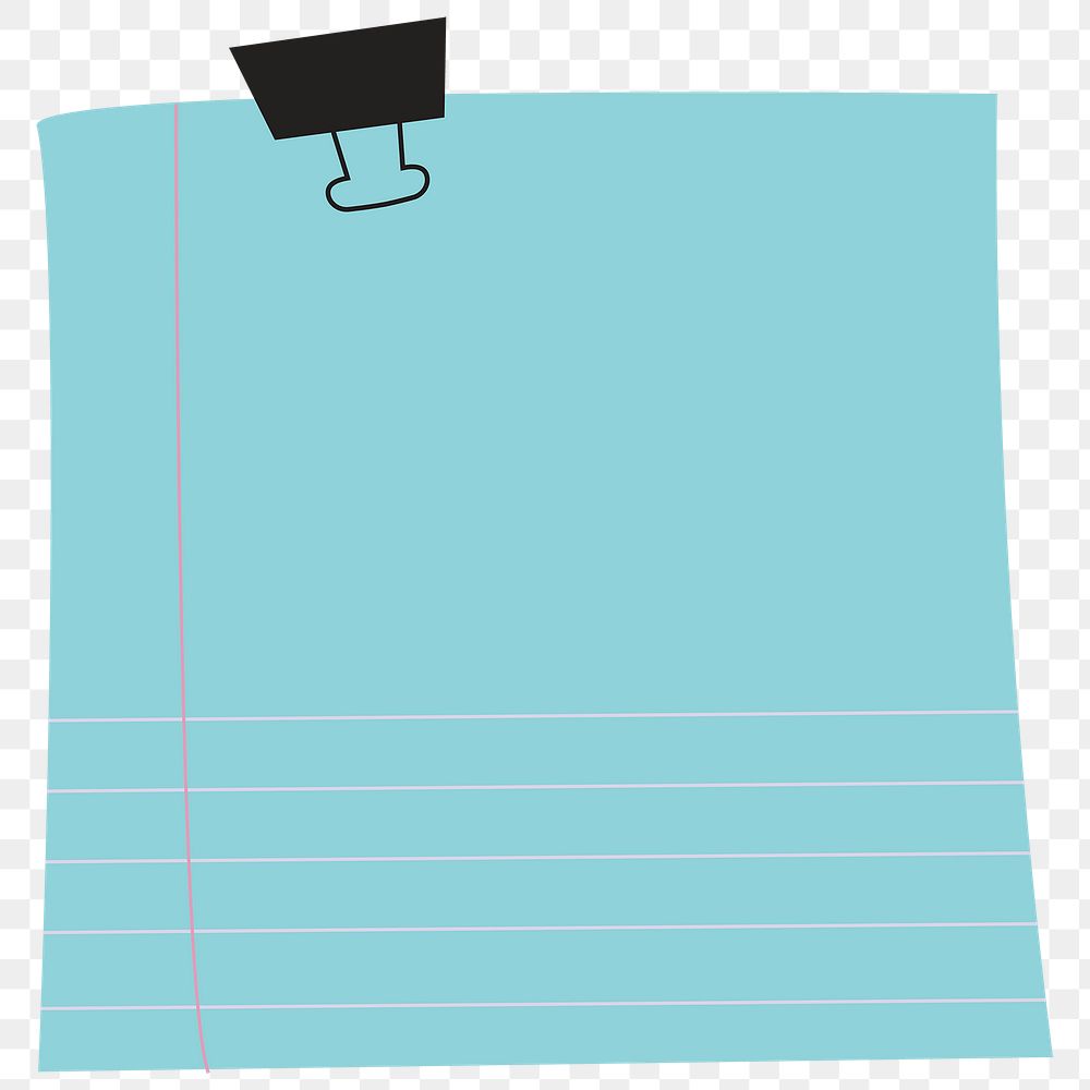 Blue reminder note sticker design element