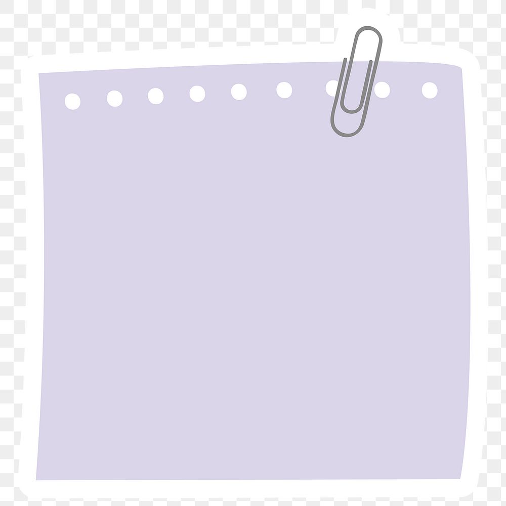 Purple reminder note sticker design element