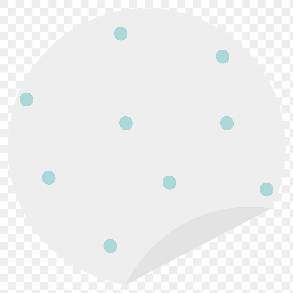 Gray round shaped reminder note sticker design element