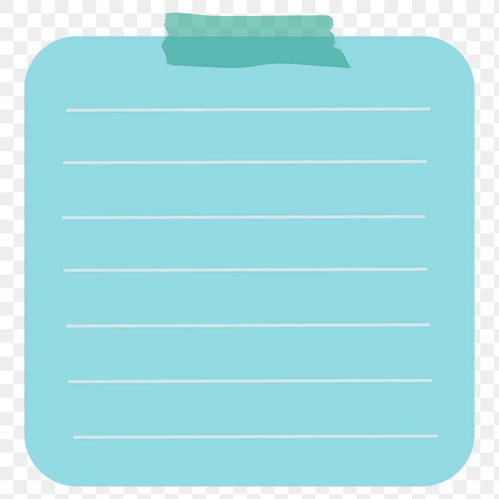 Blue reminder note sticker design element