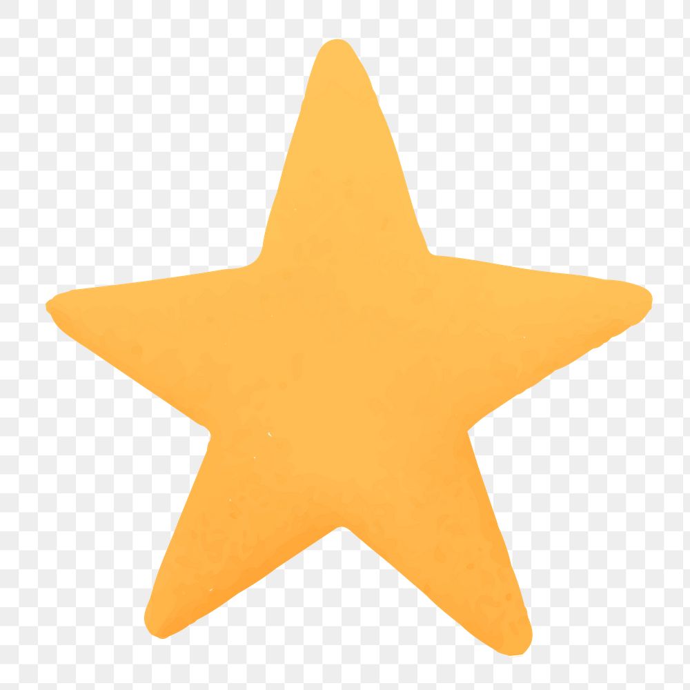 Yellow star social media icon social ads template transparent png