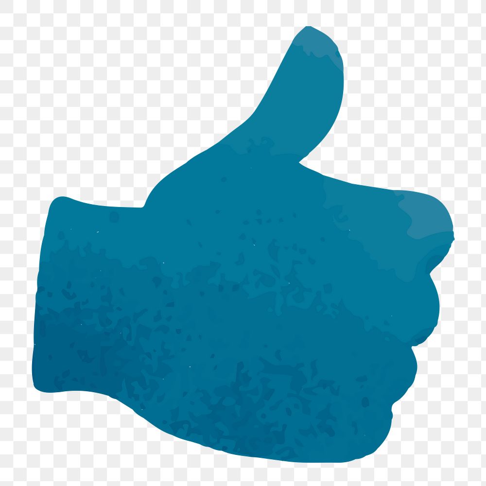 Thumbs up sign social ads template transparent png