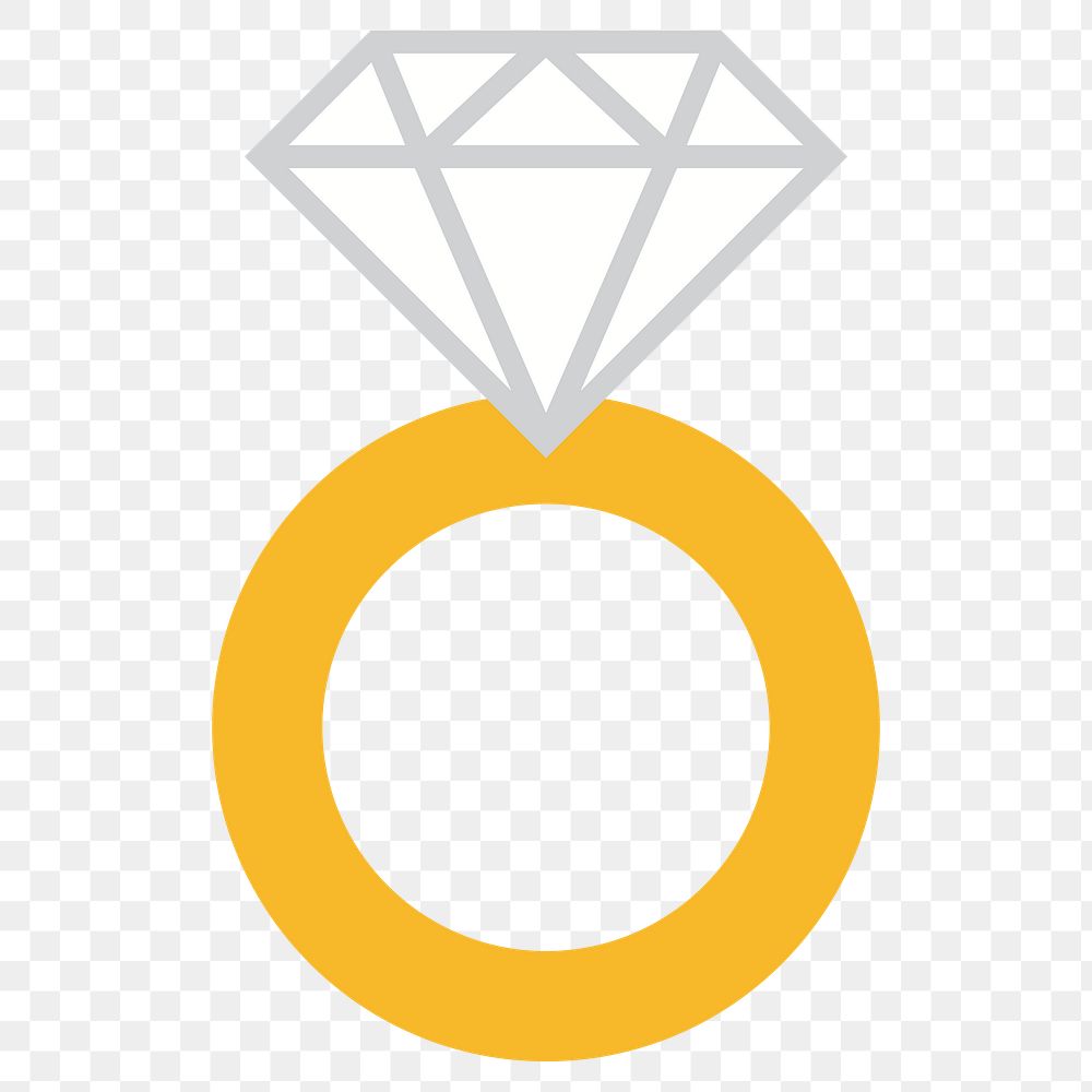 Diamond ring design element transparent Free PNG Sticker rawpixel