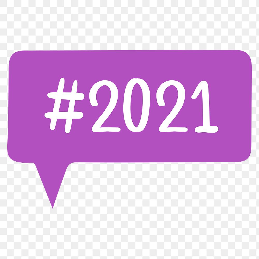 #2020 speech bubble design element transparent png
