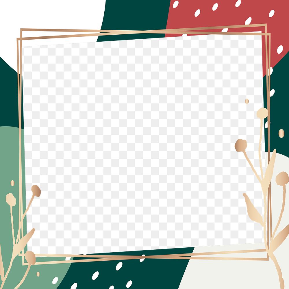 Png Christmas frame festive transparent background