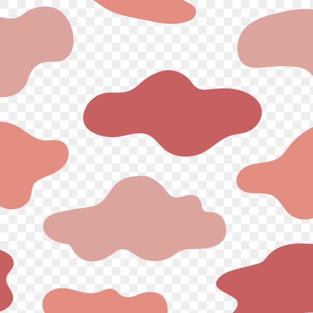 Pink seamless cloud pattern transparent png