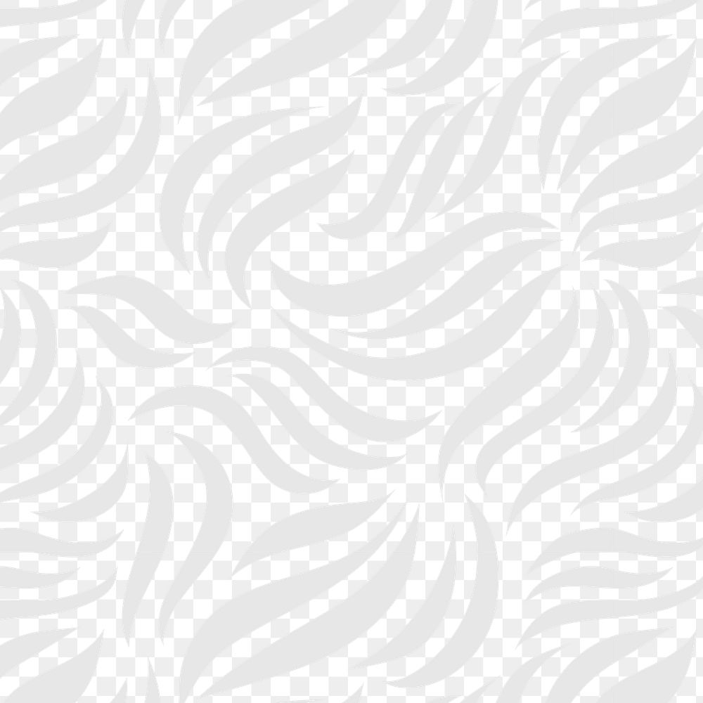 Light gray seamless nature pattern transparent png