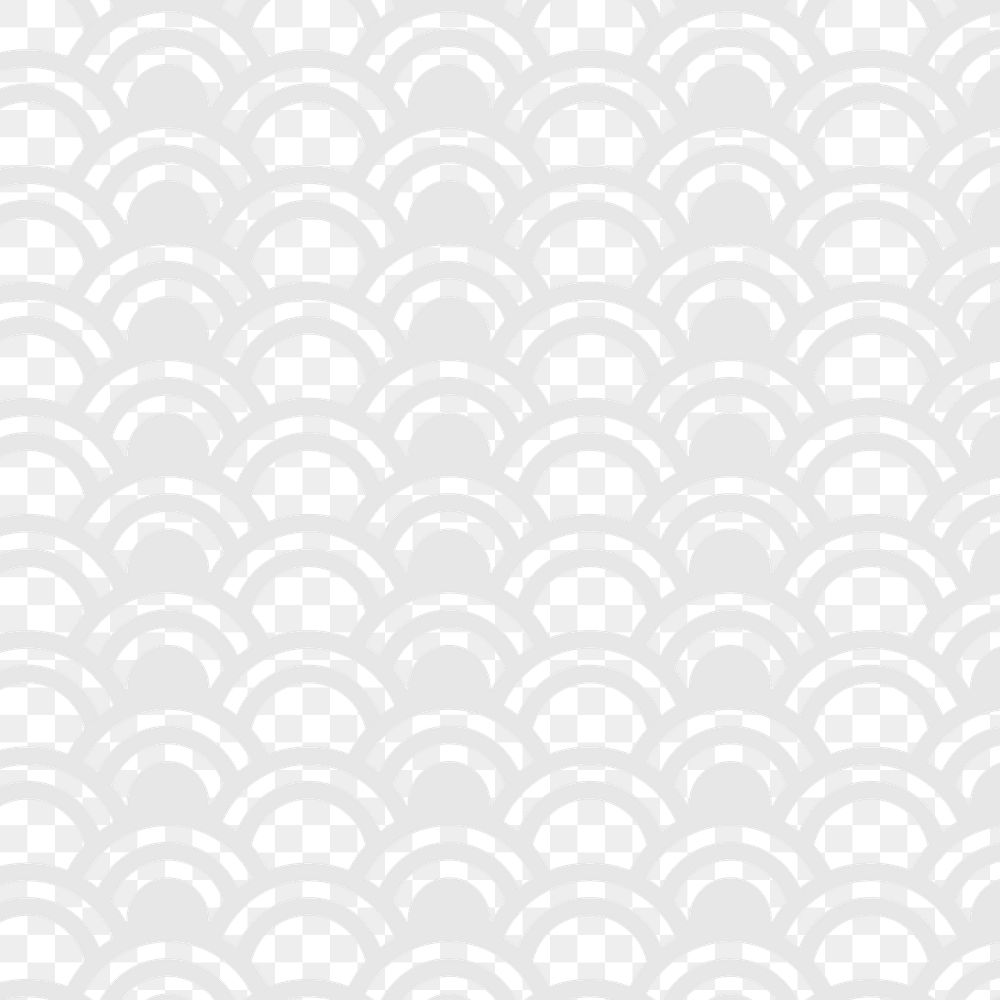 Light gray seamless wave pattern transparent png