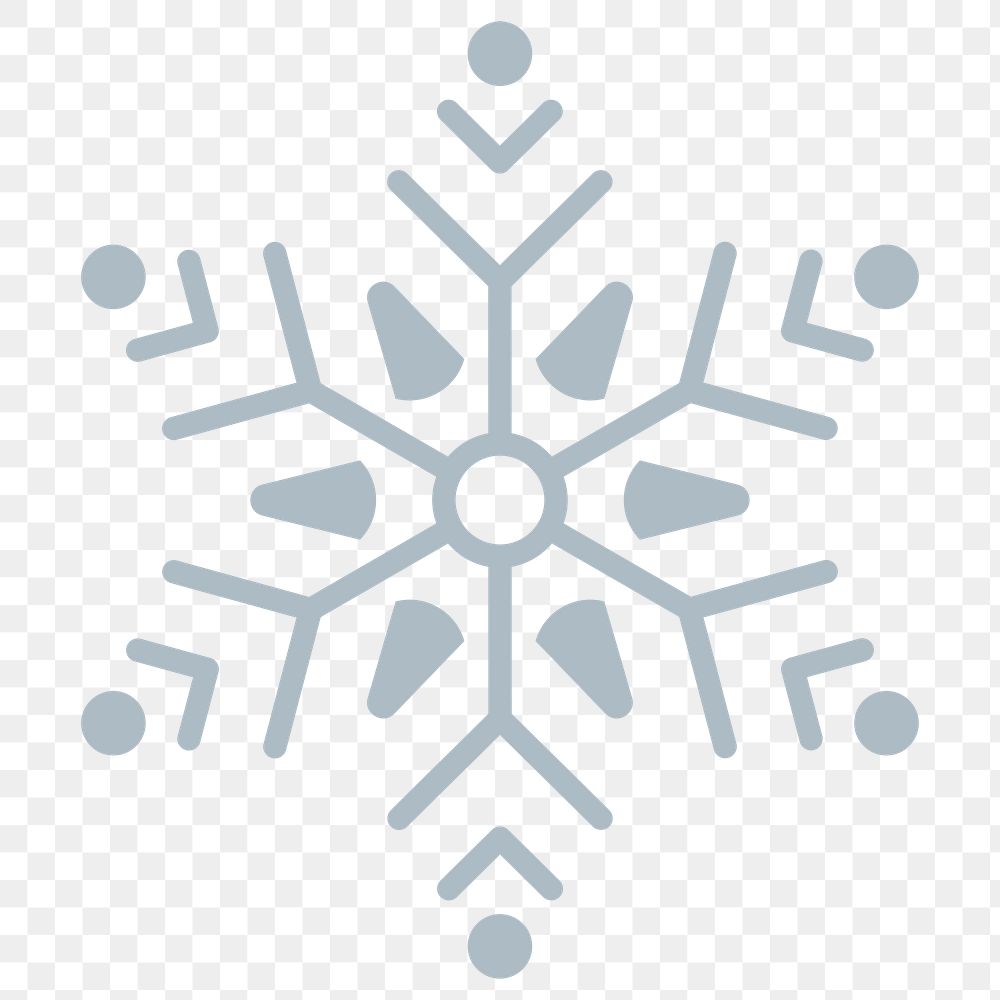 Christmas snowflake social ads template transparent png