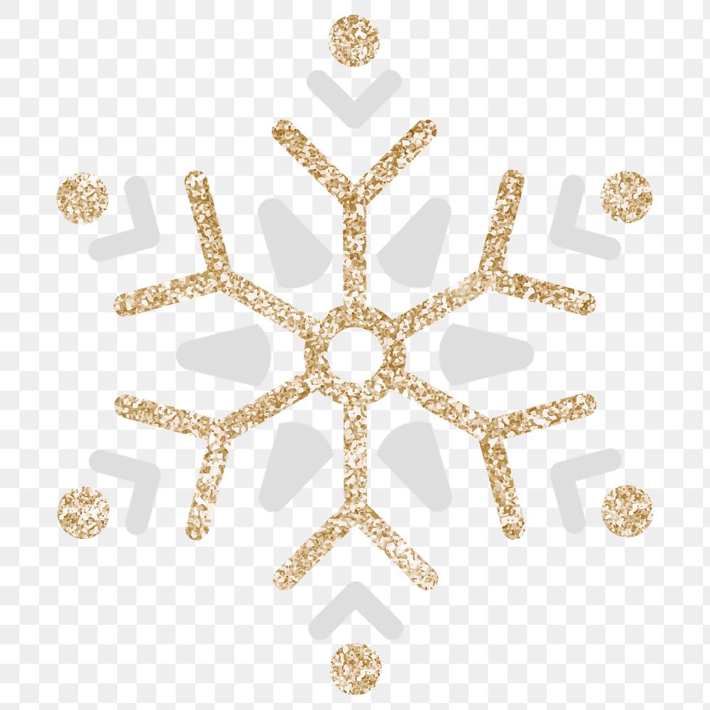 Glittery snowflake social ads template