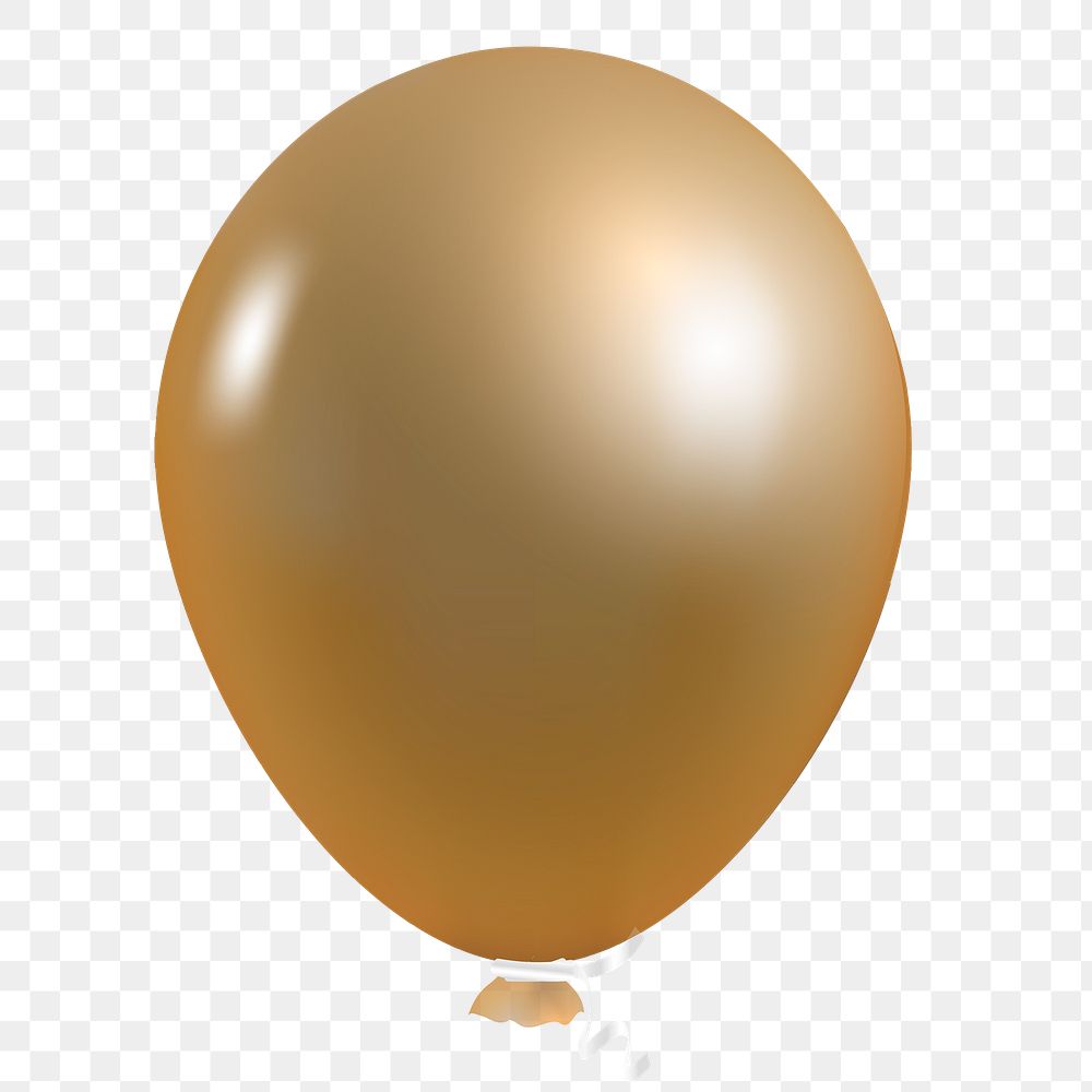 Gold glitz balloon transparent png