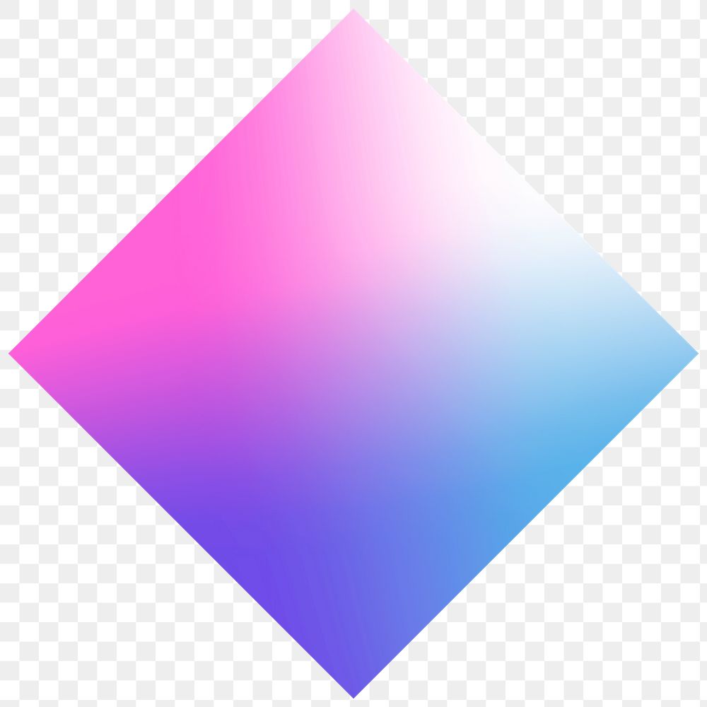 Colorful rhombus gradient element