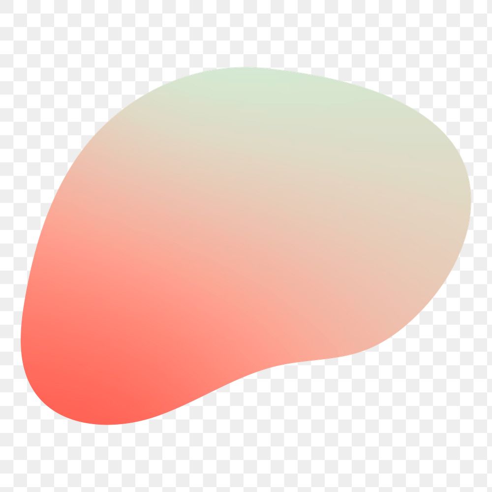 Colorful gradient element transparent png