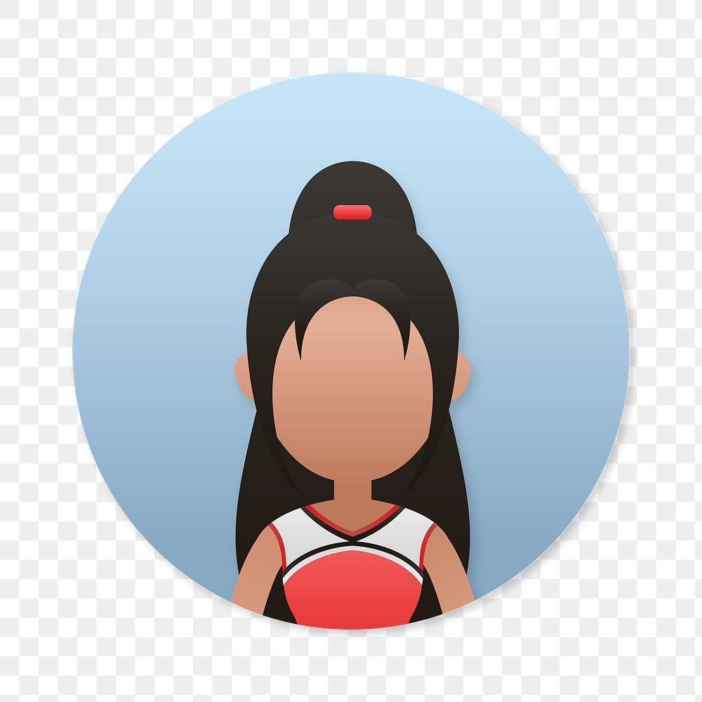 Cheerleader avatar transparent png