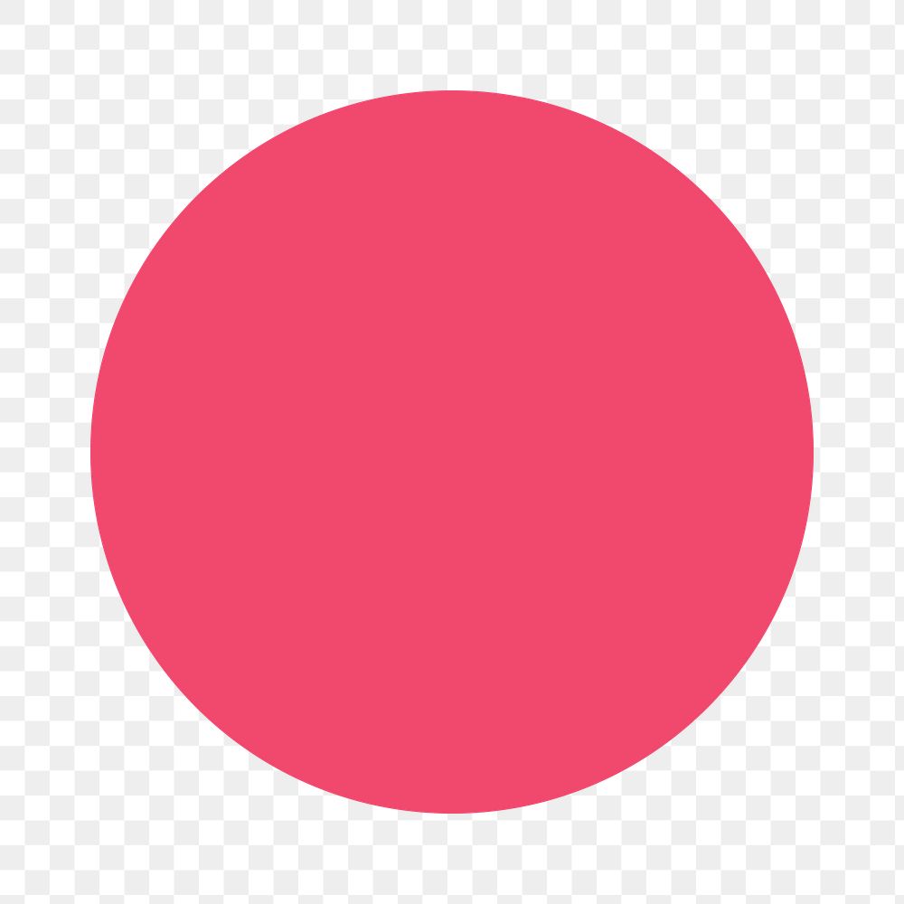 Pink round geometric shape transparent png