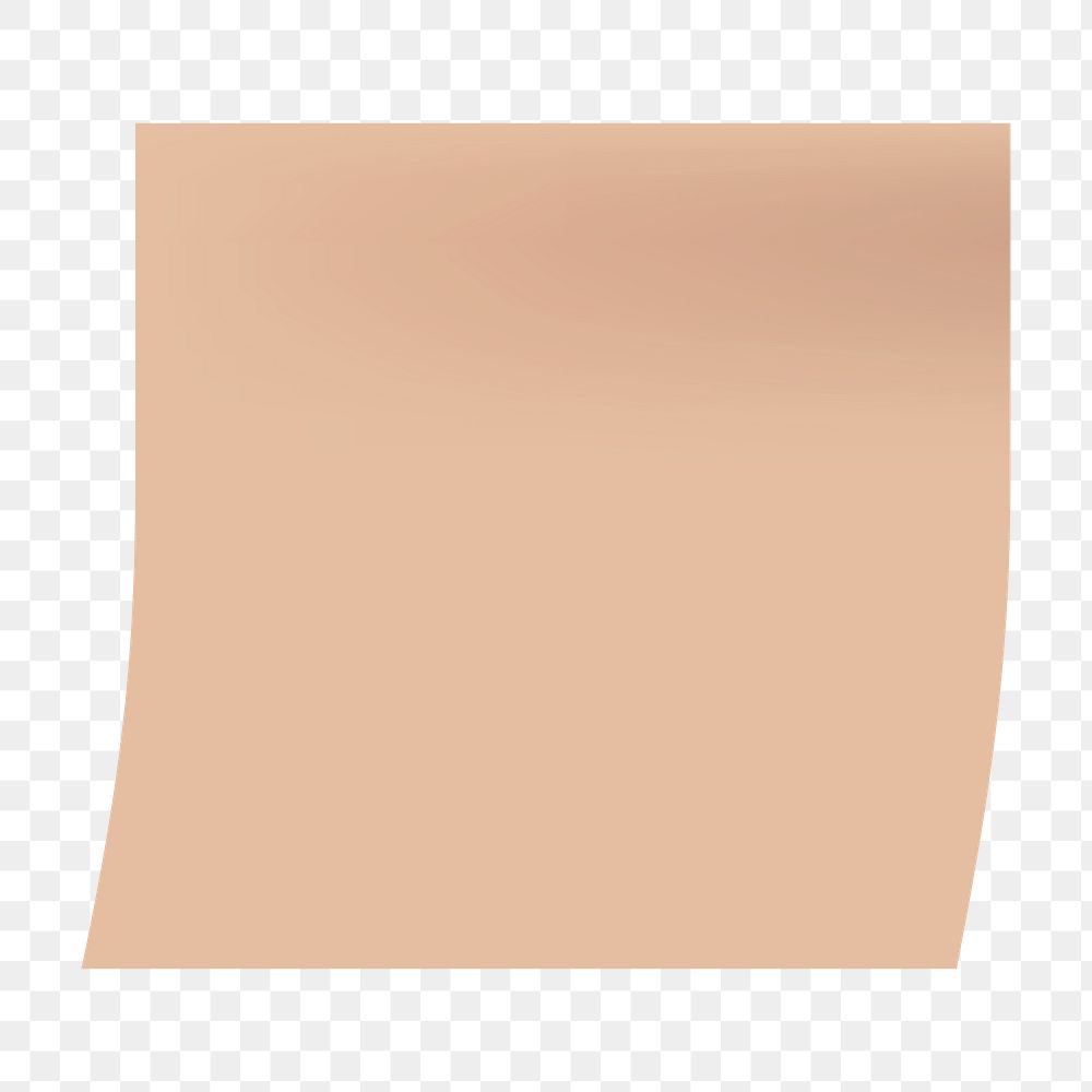 Beige square paper note social ads template transparent png