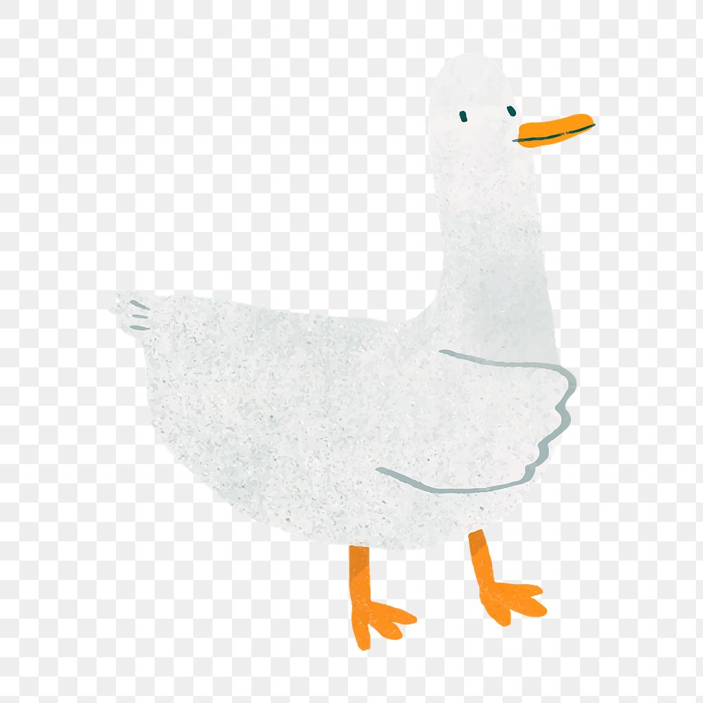 Hand drawn duck transparent png