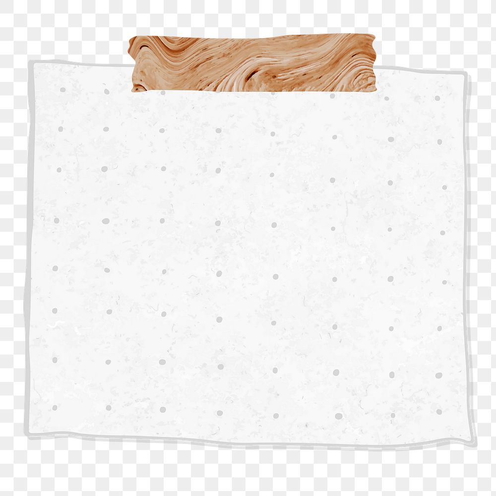 Blank reminder paper note transparent png