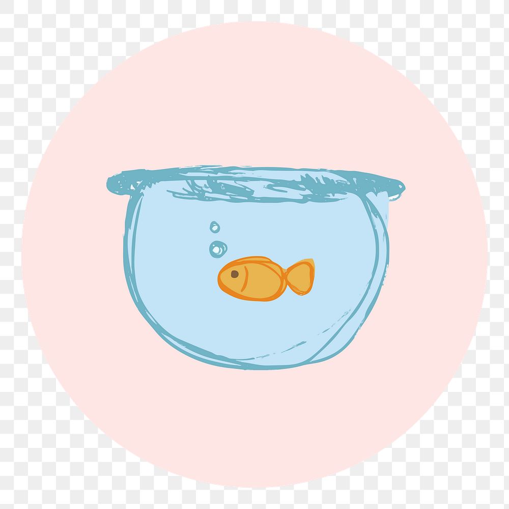Gold fish story highlights icon for social media transparent png