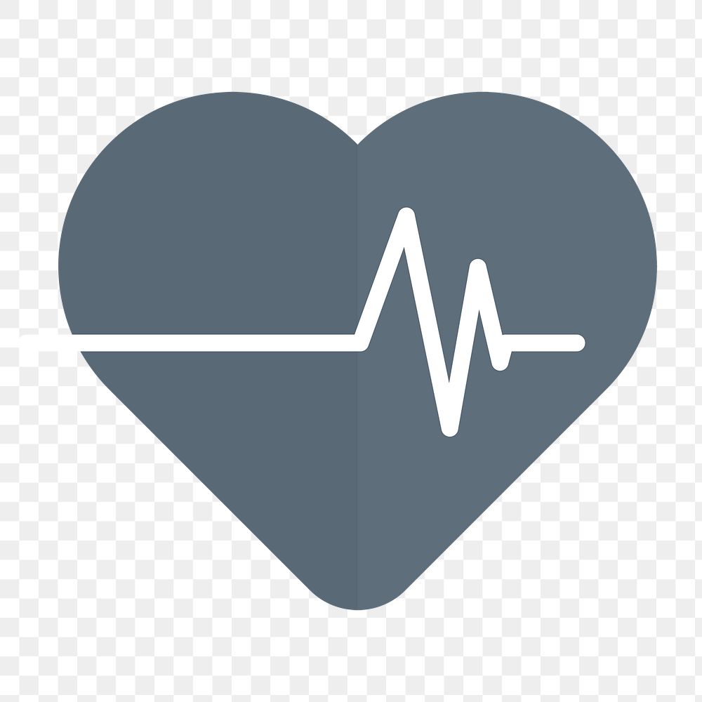 Heart rate medical icon transparent png