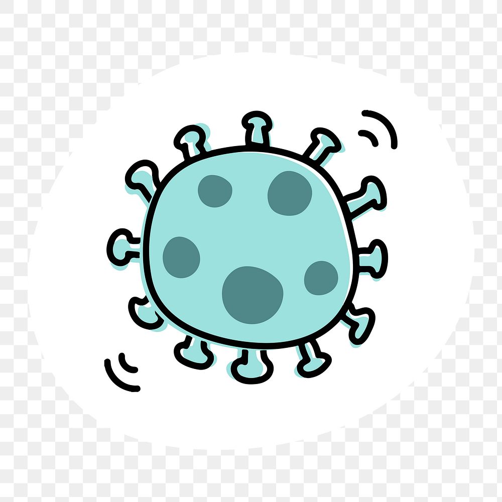 Coronavirus cell icon transparent png