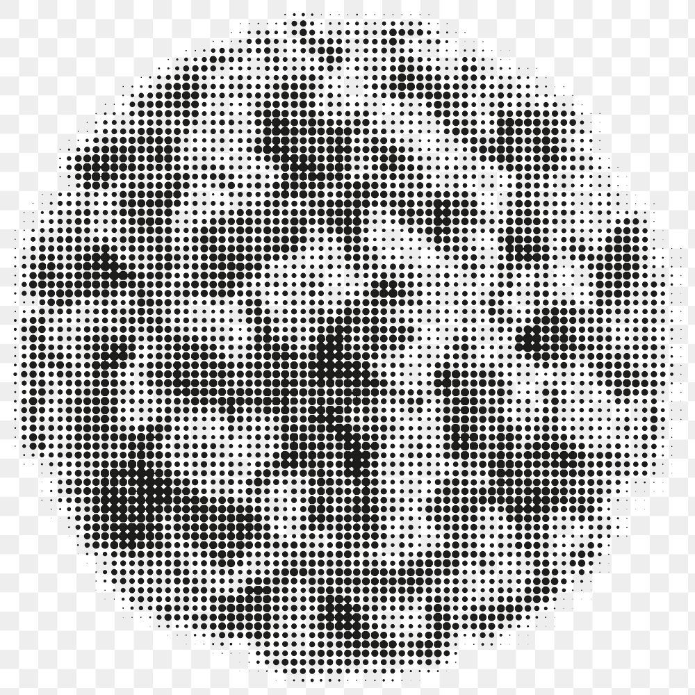 Black coronavirus cell element transparent png