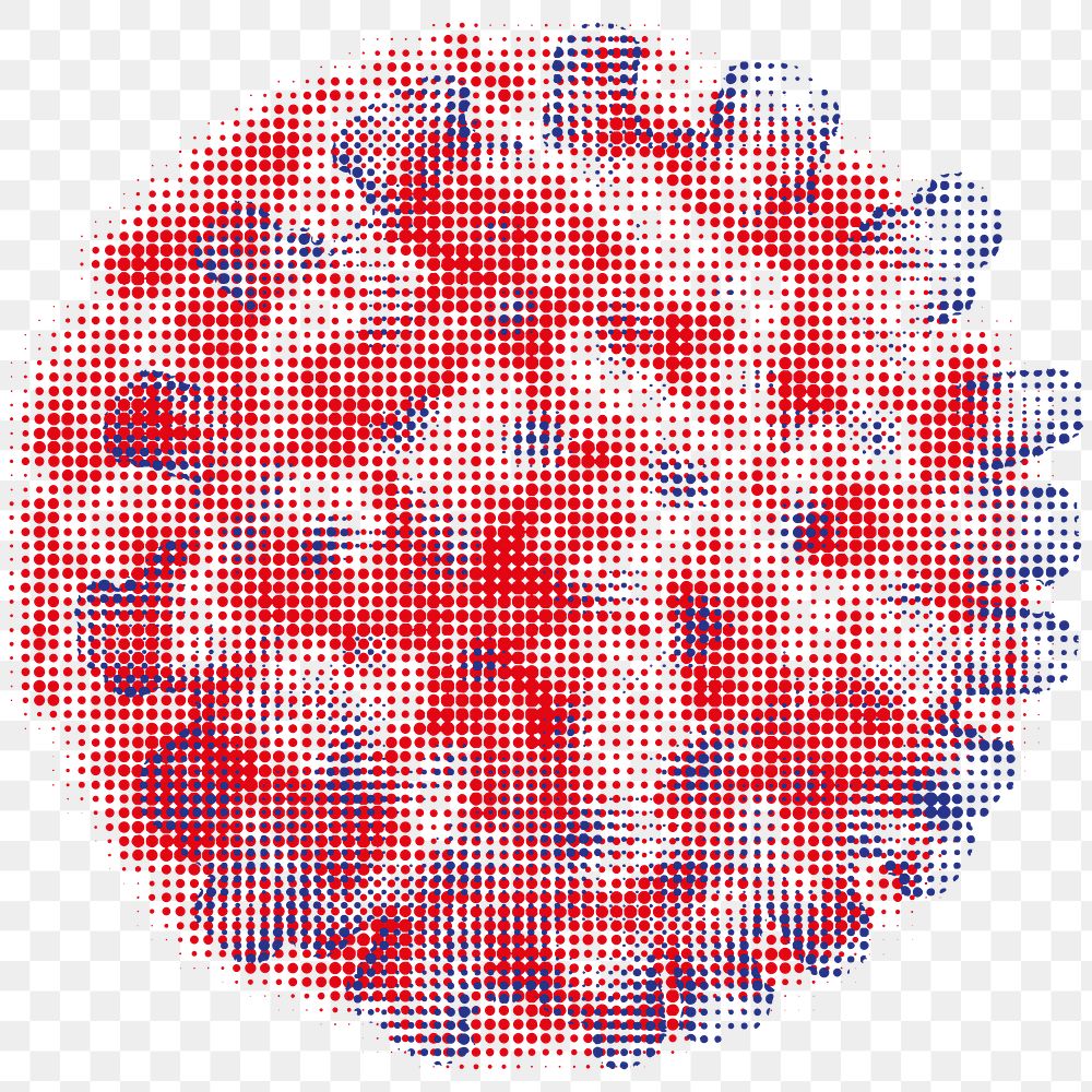 Red coronavirus cell element transparent png
