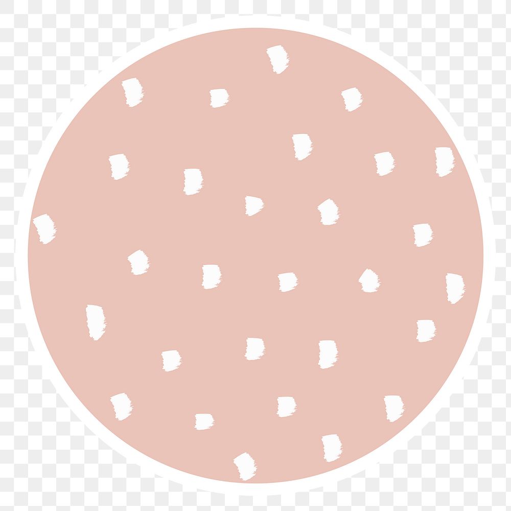Minimal polka dot doodle social story highlight sticker overlay