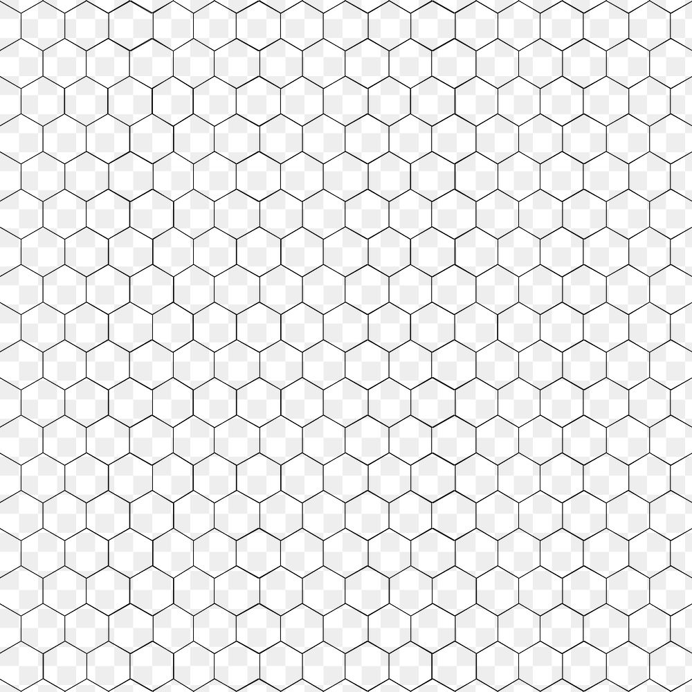 Black hexagonal patterned background design element