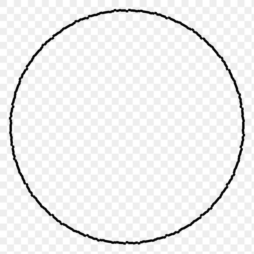 Distorted round shape design element 