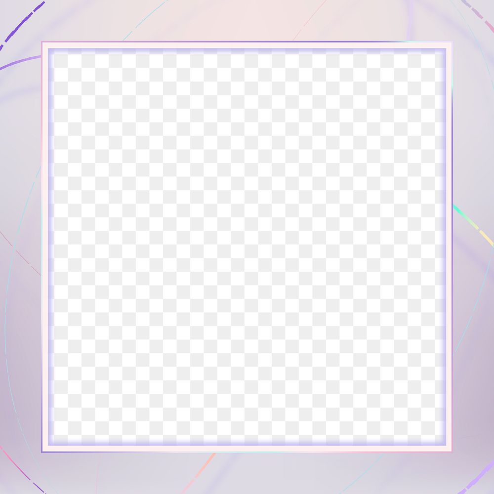 Pastel png frame transparent background