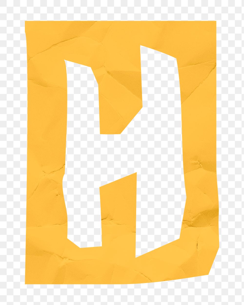 Png H letter paper cut alphabet typography font